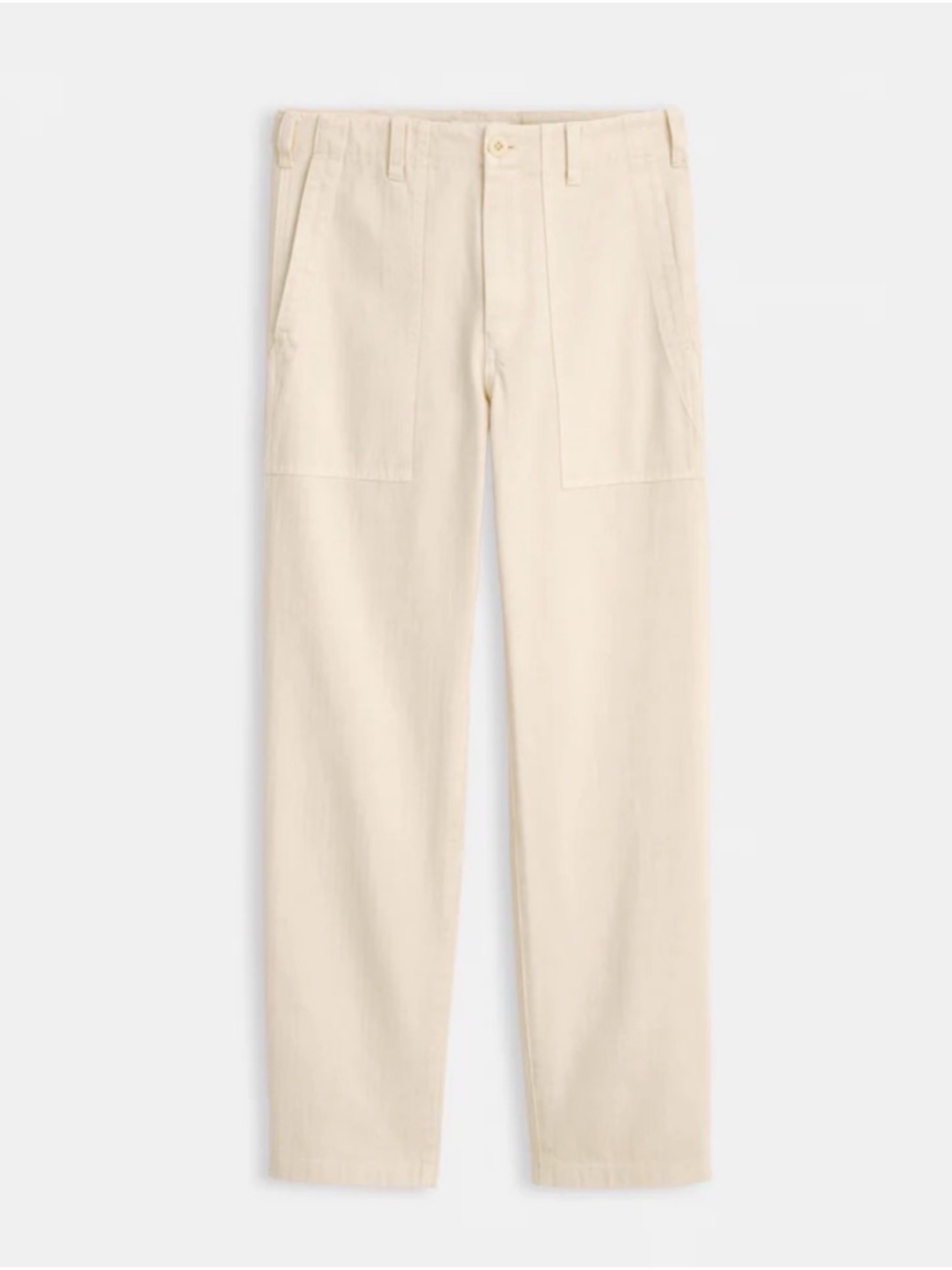 Alex Mill Neil Utility Patch Pant Cream Sz 29 Coastal Minimalist